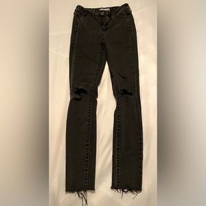 SO Black ripped denim jeans size 1